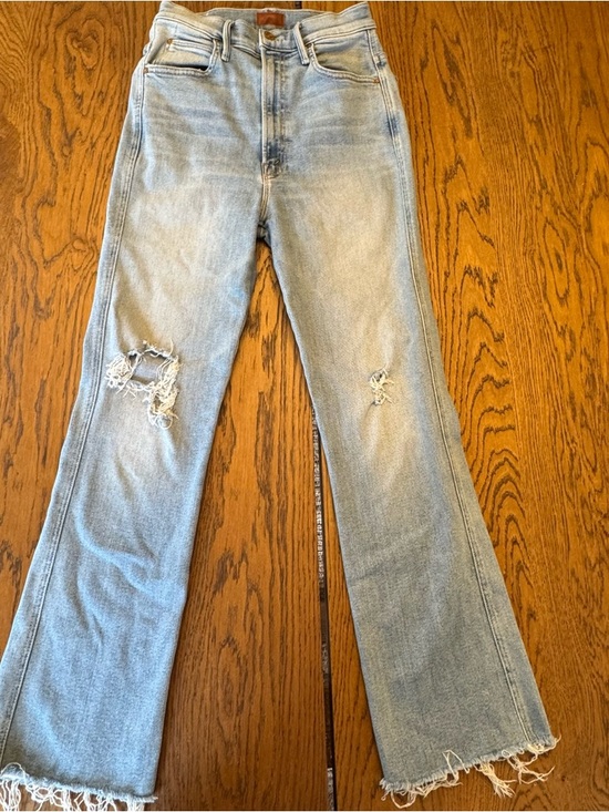 MOTHER Denim - Mother The High Waisted Smokin’ Double Ankle Fray Jeans size 26